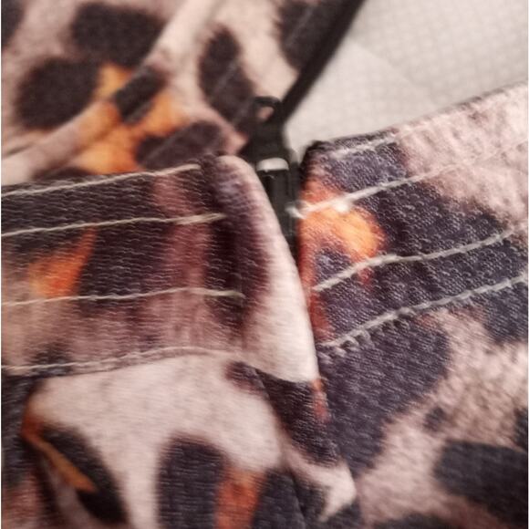 H&M Leopard Print A-Line Circle Skirt - Picture 6 of 8